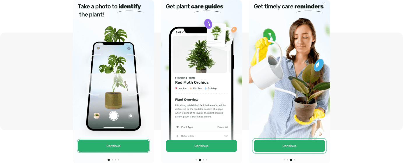 In-app onboarding example