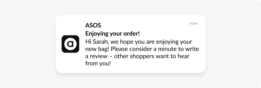 ASOS push example