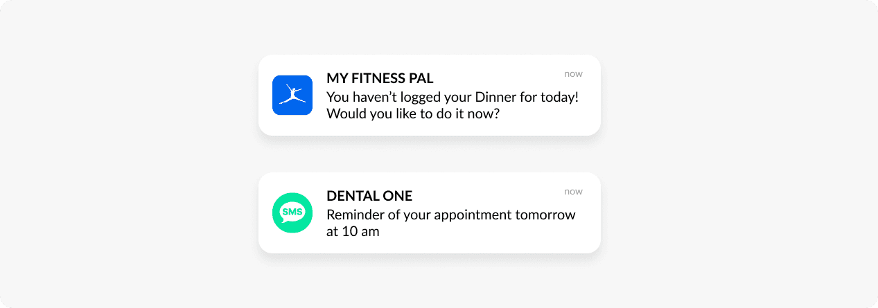 Reminders communication example