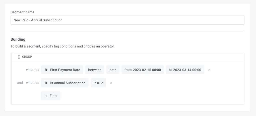 Segmentación por comportamiento del usuario